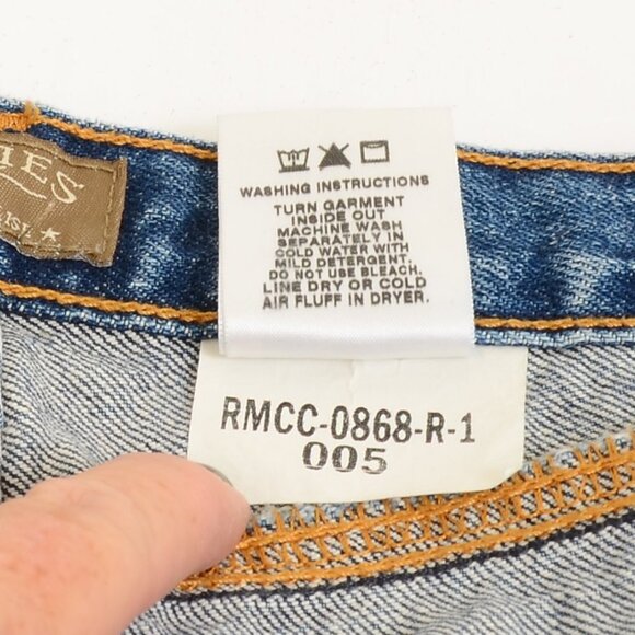 Vintage Rockies Natural Rise Jeans Women's Size 14L Blue Jeans Cowgirl - Picture 9 of 10